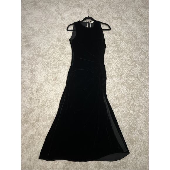 Ulla Johnson Cornelia Velvet Sleeveless Midi Dress in Black Size 0 $790 - Picture 8 of 13